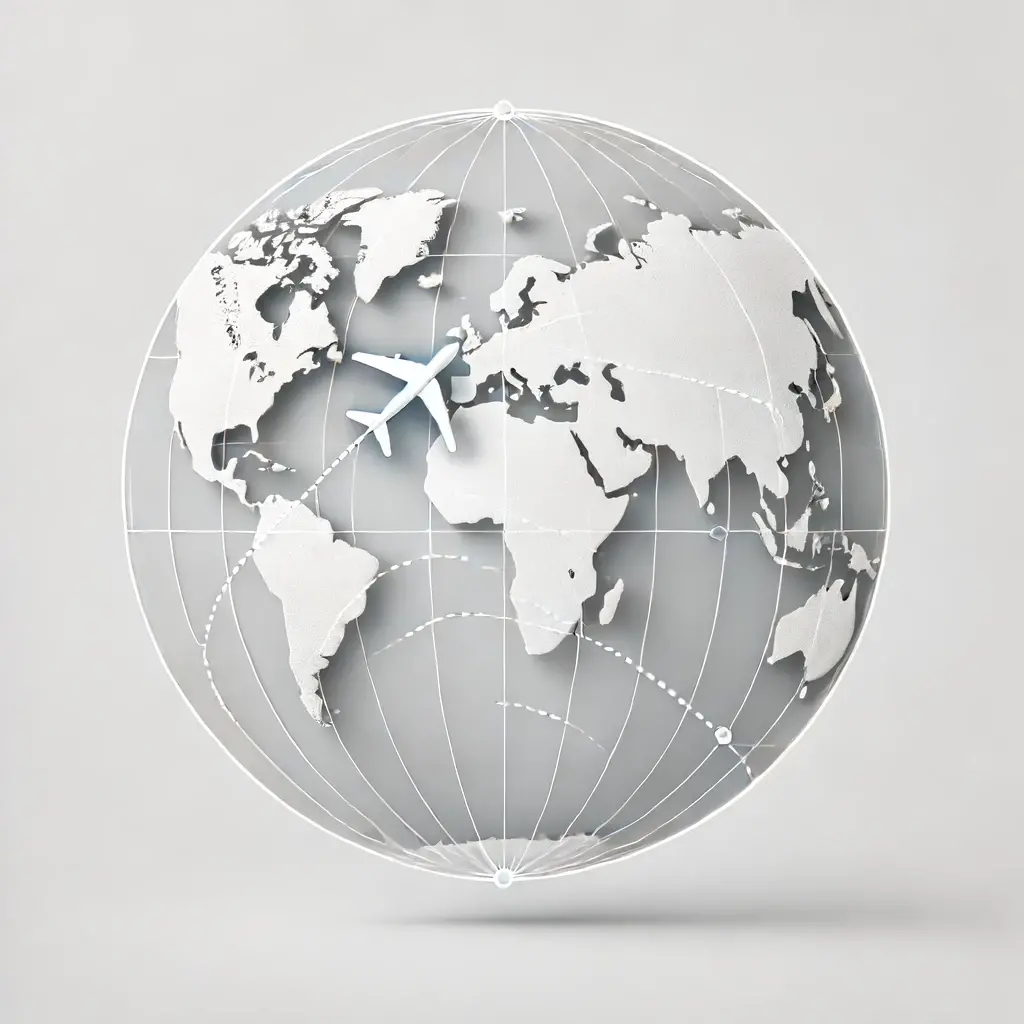 What Is Internal Mobility, and How It Helps Employees Scale the Career Ladder 6 AI-generated image of internal mobility through a world map with connecting lines.